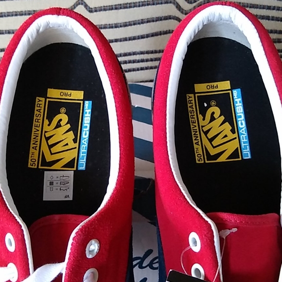 Vans era shoes 76' Navy / Red - Picture 2 of 9